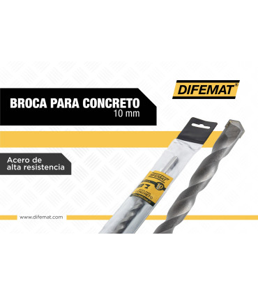 BROCA PARA CONCRETO 10mm - DIFEMAT®