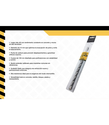BROCA PARA CONCRETO 10mm - DIFEMAT®