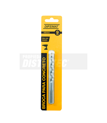 BROCA PARA CONCRETO 9mm - DIFEMAT®