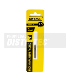 BROCA PARA METAL 2 PIEZAS 1.5mm - DIFEMAT®