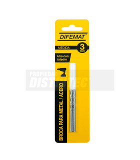 BROCA PARA METAL 2 PIEZAS 1mm - DIFEMAT®