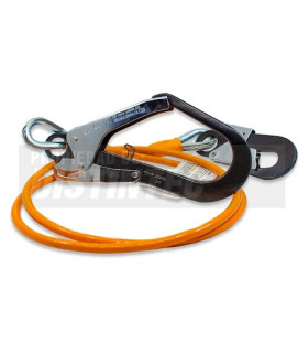 CABO DE VIDA CON CABLE ACERO GANCHOS MOSQUETON/ESTRUCTURAL - GORILA®