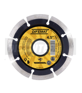 DISCO DE CORTE DIAMANTADO SEGMENTADO 4,5" - DIFEMAT®