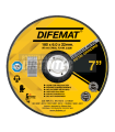 DISCO DE DESBASTE PARA METAL 7" 180 X 6 X 22 - DIFEMAT®