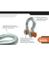 GRILLETE LIRA PASADOR ROSCADO 3/4" - GORILA®