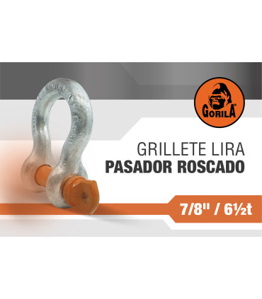 GRILLETE LIRA PASADOR ROSCADO 7/8" - GORILA®