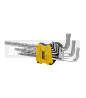 KIT LLAVES ALLEN 9 PIEZAS 1/16" A 3/8" - DIFEMAT®