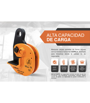 MORDAZA HORIZONTAL 1t - GORILA®