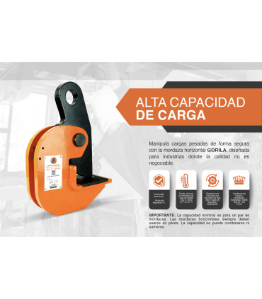 MORDAZA HORIZONTAL 3t - GORILA®