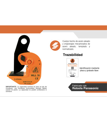 MORDAZA HORIZONTAL 3t - GORILA®