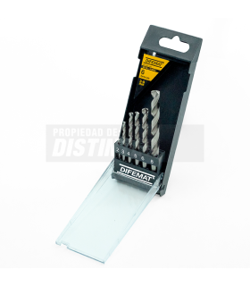 SET 6 BROCAS PARA METAL 2 A 8mm - DIFEMAT®