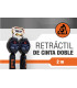 RETRACTIL DE CINTA DOBLE 2m - GORILA®