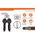 RETRACTIL DE CINTA DOBLE 2m - GORILA®