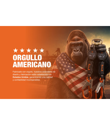 RETRACTIL DE CINTA DOBLE 2m - GORILA®