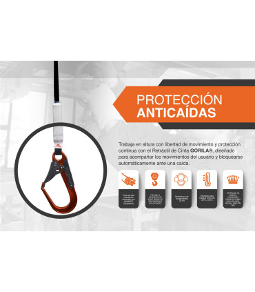 RETRACTIL DE CINTA 2,5m - GORILA®