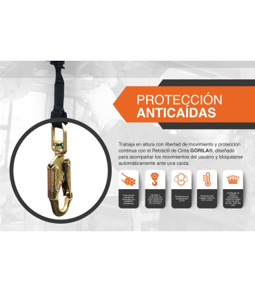 RETRACTIL DE CINTA 10m - GORILA®