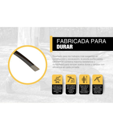 PICOTA PUNTA PALETA MANGO FIBRA - DIFEMAT®