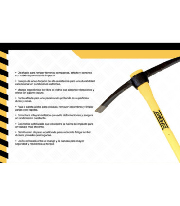 PICOTA PUNTA PALETA MANGO FIBRA - DIFEMAT®