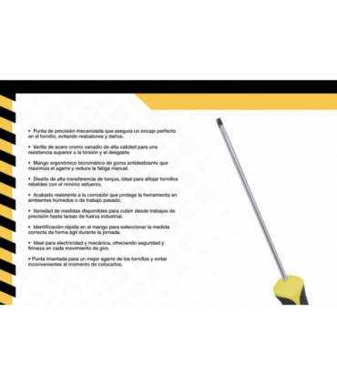 DESTORNILLADOR PUNTA PALETA 4 X 100mm - DIFEMAT®
