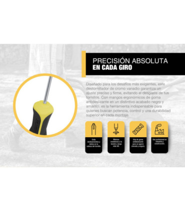 DESTORNILLADOR PUNTA PHILLIPS 4 X 100mm - DIFEMAT®