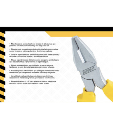 ALICATE UNIVERSAL 6" - DIFEMAT®