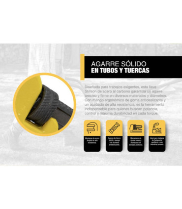 LLAVE STILLSON RECTA 10" X 250mm - DIFEMAT®