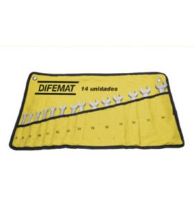 KIT LLAVES PUNTA CORONA 10 PIEZAS 8 A 22mm - DIFEMAT®