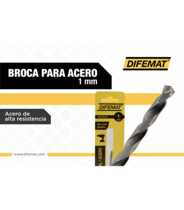 BROCA PARA METAL 2 PIEZAS 1mm - DIFEMAT®