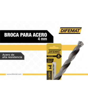 BROCA PARA METAL 4mm - DIFEMAT®