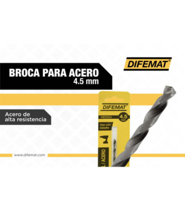 BROCA PARA METAL 4,5mm - DIFEMAT®
