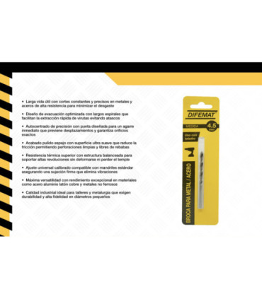 BROCA PARA METAL 4,5mm - DIFEMAT®