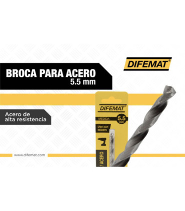 BROCA PARA METAL 5.5mm - DIFEMAT®