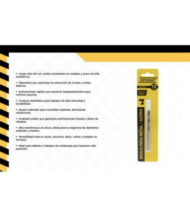 BROCA PARA METAL 10mm - DIFEMAT®