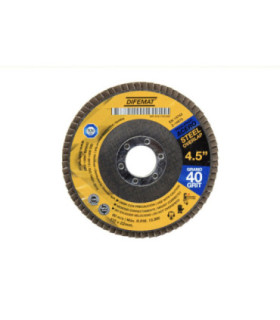 DISCO TRASLAPADO 4,5" -115 X 22. GRANO 40 - DIFEMAT®