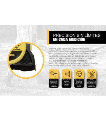 CINTA METRICA 3m X 16mm - DIFEMAT®