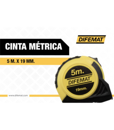 CINTA METRICA 5m X 19mm - DIFEMAT®