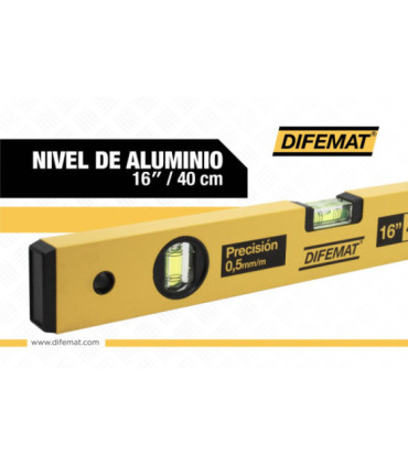 NIVEL DE ALUMINIO 16" - DIFEMAT®