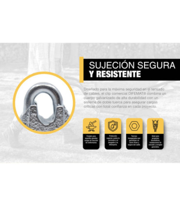 CLIP COMERCIAL 3mm (1/8") - DIFEMAT®
