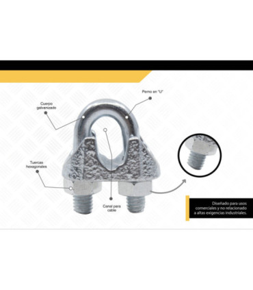 CLIP COMERCIAL 8mm (5/16") - DIFEMAT®