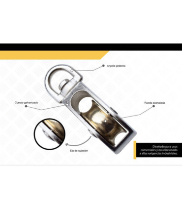 POLEA COMERCIAL SIMPLE 1" - DIFEMAT®