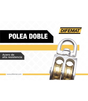 POLEA COMERCIAL DOBLE 1" - DIFEMAT®
