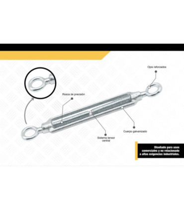 TENSOR COMERCIAL OJO OJO 10 X 100mm - DIFEMAT®