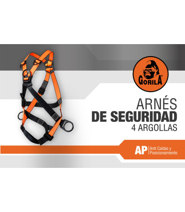 ARNES SEGURIDAD 4 ARGOLLAS XL - GORILA®