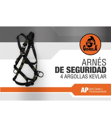 ARNES SEGURIDAD 4 ARGOLLAS KEVLAR XL - GORILA®