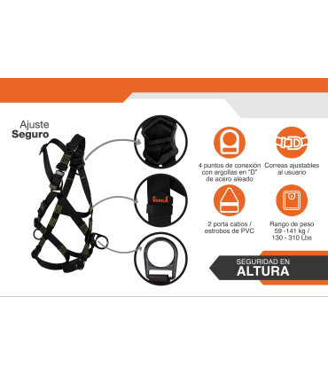 ARNES SEGURIDAD 4 ARGOLLAS KEVLAR XL - GORILA®